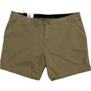 NWT CABELAS ULTIMATE COMFORT SHORTS Men's 44x7 Tobacco‎ Brown Casual Work Chino